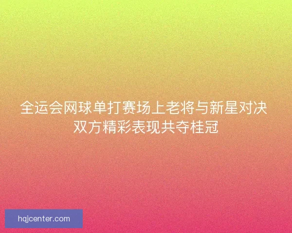 全运会网球单打赛场上老将与新星对决 双方精彩表现共夺桂冠